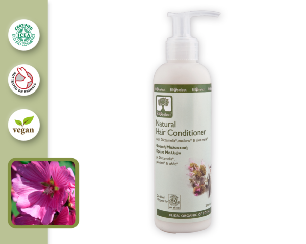 Natural hair conditioner With Dictamelia, Mallow & Aloe Vera - BioSelect-807