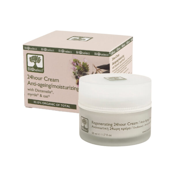 24hour cream Anti-aging/moisturizing with Dictamelia, Myrtle & Oat - BioSelect-0
