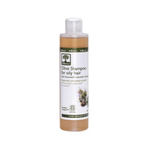 Olive shampoo for oily hair With Dictamelia, Calendula & Grape - BioSelect-0