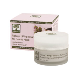 Natural Lifting Cream For Face & Neck With Dictamelia, Hibiscus & Sesame Oil- BioSelect-0