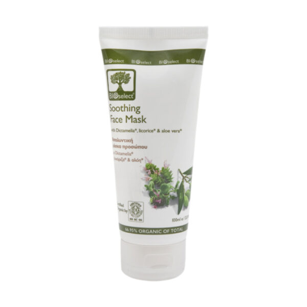 Soothing Face Mask With Dictamelia, Licorice & Aloe Vera - BioSelect-977