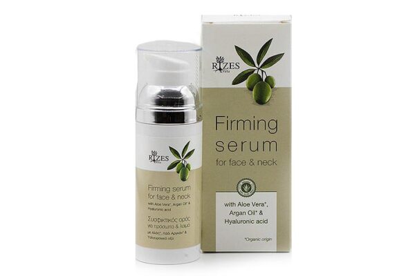 Firming Serum For Face & Neck With Aloe Vera, Argan Oil & Hyaluronic Acid - Rizes-0