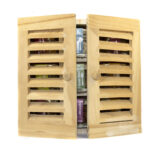 Wooden Shutter With Greek Cuisine Spices Set-743