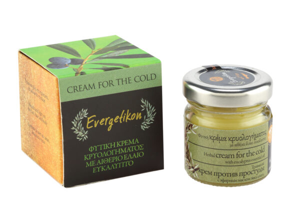 Cold Symptoms' Relief Cream With Eucalyptus Essential Oil (40ml) - Evergetikon-0