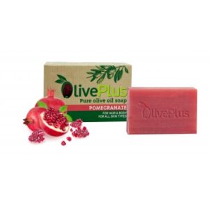 Νatural Olive & Pomegranate Soap (100gr) - OlivePlus-0