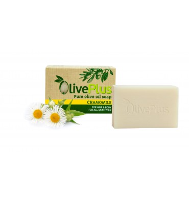 Νatural Olive & Chamomile Soap (100gr) - OlivePlus -0