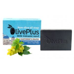Santorini Volcano Sand & Grapes Olive Oil Soap (100gr) - OlivePlus-0