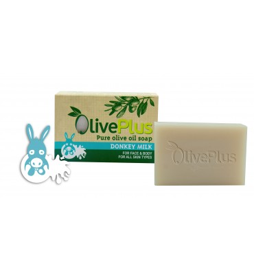 Olive Oil Soap With Donkey Milk (100gr) - OlivePlus-0
