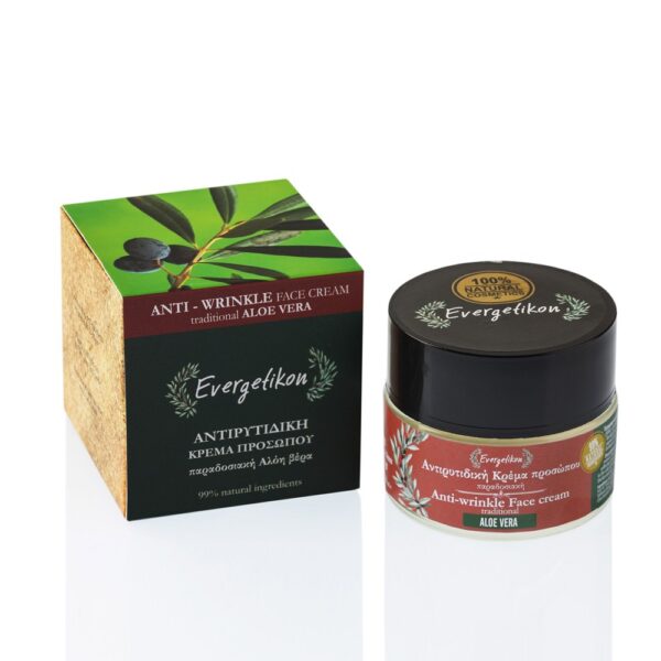 Traditional Anti-wrinkle Face Cream WIth Aloe Vera (50ml) - Evergetikon-0