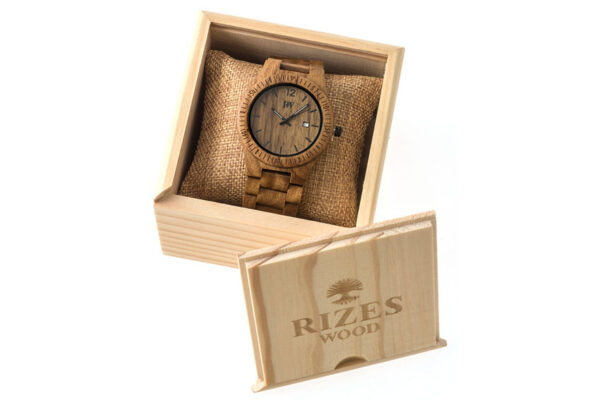 Men's Wooden Watch With Sandalwood - Rizes Wood-0
