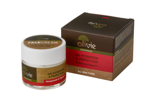 Hydration Face Cream With Pomegranate & Vitamin E - Olivie-0