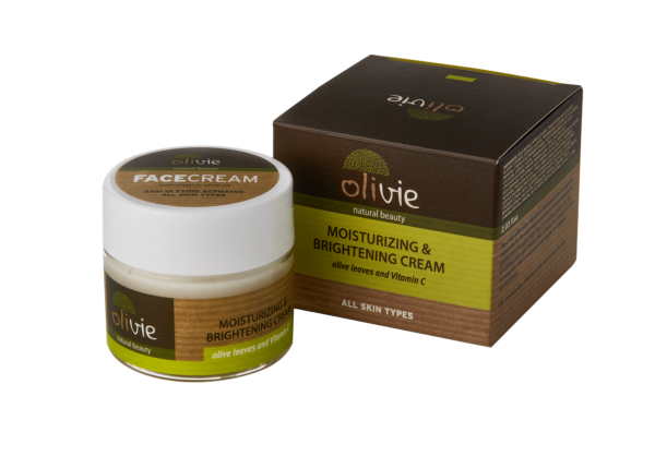 Moisturizing & Brightening Cream With Olive Leaves & Vitamin C - Olivie-0