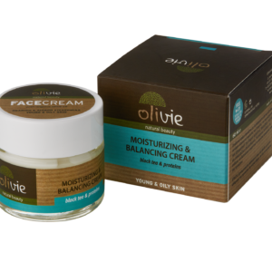 Moisturizing & Balancing Cream With Black Tea & Proteins - Olivie-0