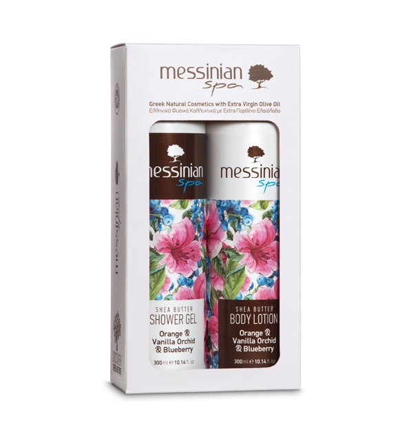 Orange & Vanilla Orchid & Blueberry 2-Pack Gift Set - Messinian Spa-0