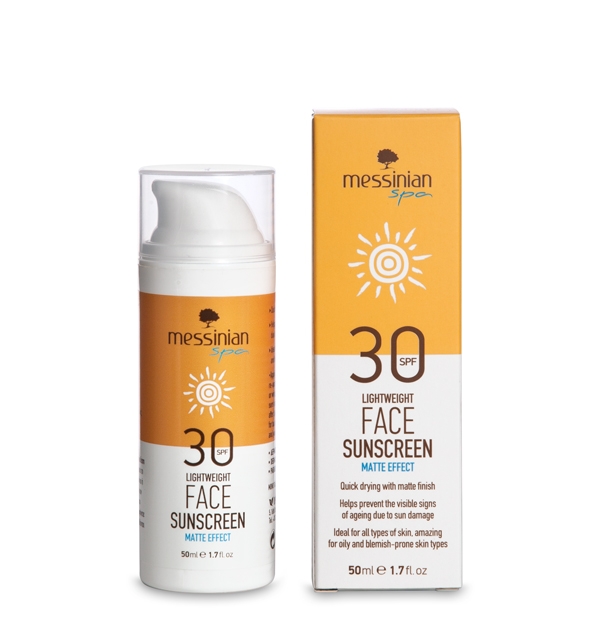 Face Sunscreen SPF 30 Matte Effect - Messinian Spa-0