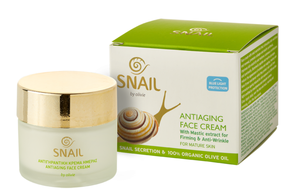 Antiageing Face Cream With Snail Secretion & Mastic Extract - Olivie-0