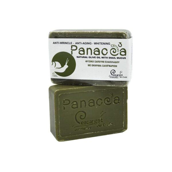 Panacea-3 Soap With Snail Extract - Escargot De Crete-0