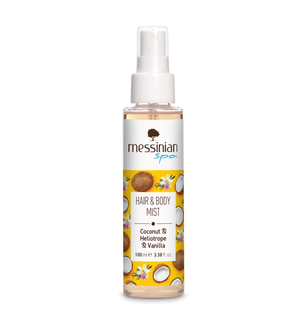 Hair & Body Mist - Coconut & Heliotrope & Vanilla - Messinian Spa-0