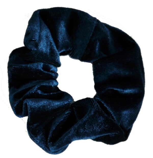 Blue Velvet Handmade Scrunchie-0