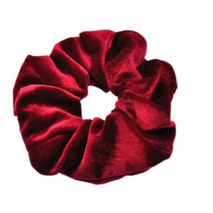 Red Velvet Handmade Scrunchie-0