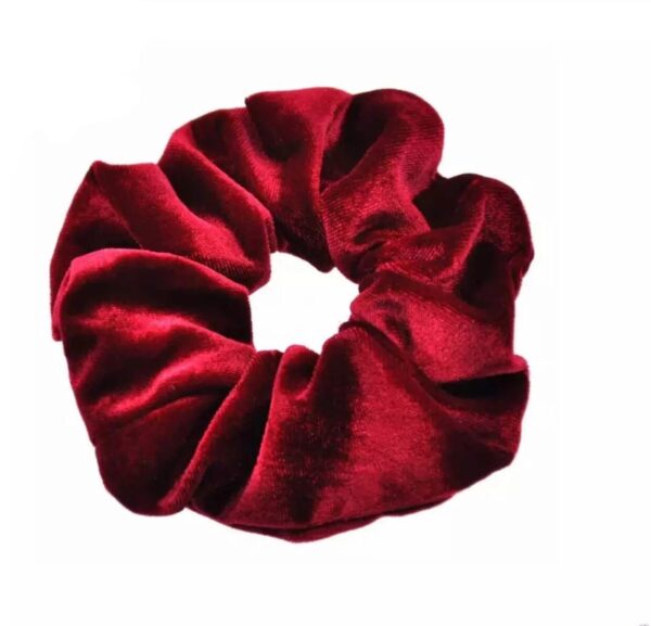 Red Velvet Handmade Scrunchie-0